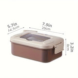 Dual Tier Stainless Steel Kids Rectangle Bento Lunch Box