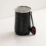 Metal Jar 1000ml with Plastic Spoon Airtight Storage Container for Kitchen