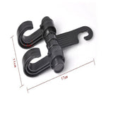 Car Seat Headrest Hooks Heavy Duty Vehicle Hanger for Bags