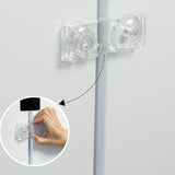 Transparent White Cabinet Lock