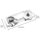 Transparent White Cabinet Lock
