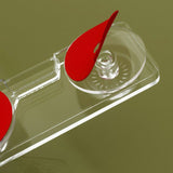 Transparent White Cabinet Lock