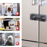 Transparent Fridge & Freezer Black Lock