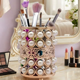 Metal Makeup Brush Holder Round