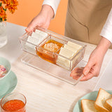 Limon Divido Glass Snack Tray With Lid