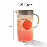 Limon 1.9 Liter Plastic Jug Round Pitcher