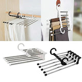 Adjustable Trousers Pants Hanger Organizer Space Saving Closet Rack