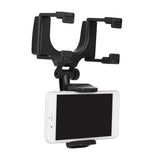 Universal Car Rearview Mirror Mount Adjustable Phone Holder