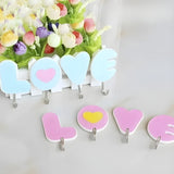 4 Piece Love Hook Set Decorative Wall Hooks for Home