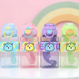 Plastic Colourful Bear Water Bottle 700 ML