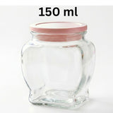 Ziba Airtight 150 ML Glass Jar  With Lid Mini