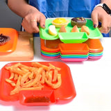 Snack Plate Square 2 Pieces Set, Serving Plates for Home & Parties