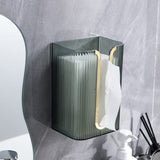 Wall Mounted Transparent Tissue Box  Space Saving Tissue Holder