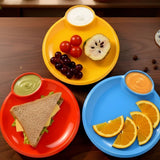 Snack Plate Round 2 Pieces Set, Stylish Serving Plates for Snacks