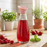 Ziba 1500 ML  Glass Pitcher Bottle For Water And Juice