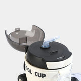 Car Shaped Kids Water Bottle with Straw & Strap - 550 ML