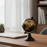 Black & Gold Decorative Globe Luxury Desk Ornament