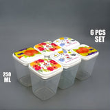 6-Pcs Storage Jar Set Multipurpose – 250 ML