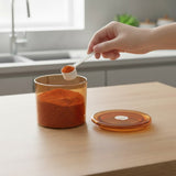 Acrylic Round Spice Storage Jar – Clear Kitchen Organizer