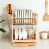 Multilayer Kitchen Utensil & Dish Storage Drain Rack Organizer