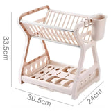 Multilayer Kitchen Utensil & Dish Storage Drain Rack Organizer