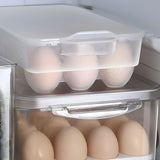 15 Slot Egg Tray with Lid – Kitchen Refrigerator Organizer