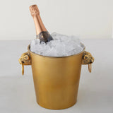 Serving Basket With Golden Finish – Stainless Steel
