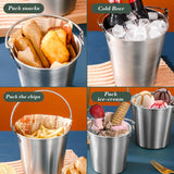 Serving Basket With Golden Finish – Stainless Steel