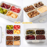 4 Compartment Snack Storage Box – Food Organizer Container