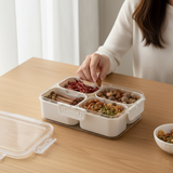 4 Compartment Snack Storage Box – Food Organizer Container