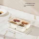 4 Compartment Snack Storage Box – Food Organizer Container