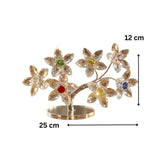 Crystal 7 Flower Decorative Ornament – Elegant Home Decor