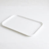 Flora Melamine White Serving Tray One Piece for Serving