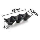 3 Section Sauce Dipping Dish Multi Purpose