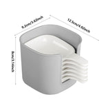 Snack Serving Plates with Storage Holder 6 Pc Set