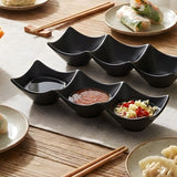 3 Section Sauce Dipping Dish Multi Purpose