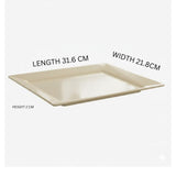 Melamine Cream Platter Medium One Piece for Serving