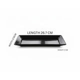Melamine Black Platter Small One Piece for Serving