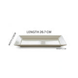 Melamine White Platter Small One Piece for Serving