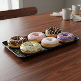 Melamine Big Black Rectangular Tray for Serving Food