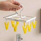 Square shaped baby 8 clips hanger