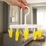 Round 8 Clip Socks Hanger Mini Clothes Drying Rack
