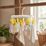 Round 8 Clip Socks Hanger Mini Clothes Drying Rack
