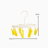 Round 8 Clip Socks Hanger Mini Clothes Drying Rack