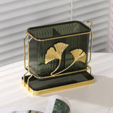 Luxury Golden Leaf Cutlery Holder
