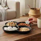 Four Section Melamine Dry Fruit Serving Dish