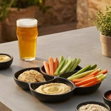 Four Section Melamine Dry Fruit Serving Dish