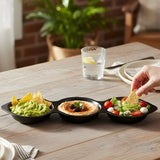 Triple Section Melamine Sauce Dip Tray