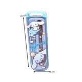 Cute Kids Spoon & Fork Set with Storage Case
