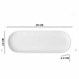 Crown Melamine White Platter One Piece for Serving Food
